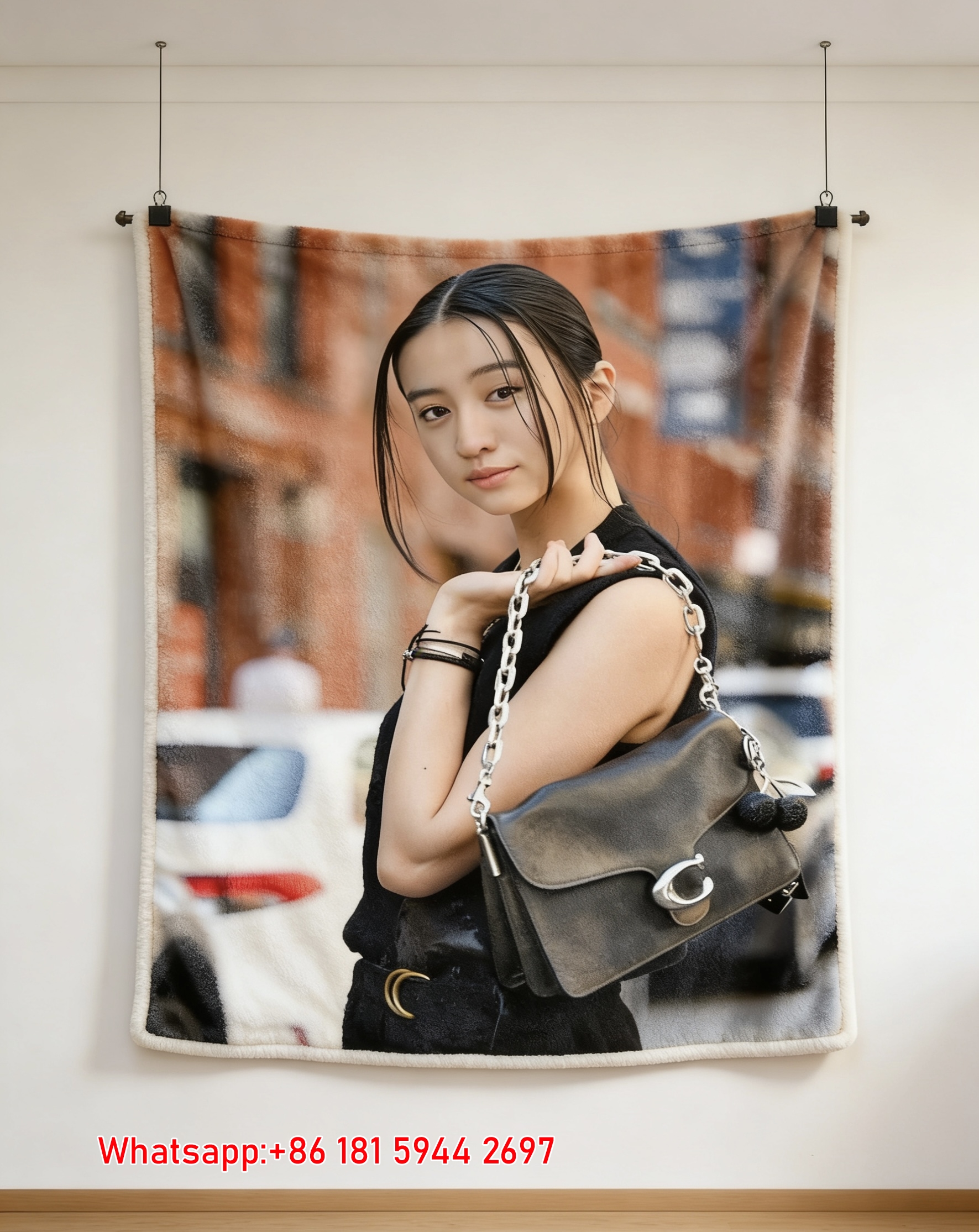 Coach Tabby Bag Street Style Flannel Throw Blanket for Sofa C175